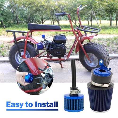 Image of Upgraded Mini Bike Air Filter Adapter Kit for Predator 212cc Coleman CT200U CT200U-EX BT200X KT196 224cc 196cc 6.5hp Honda GX160 GX200 Engine Go Kart Performance Parts