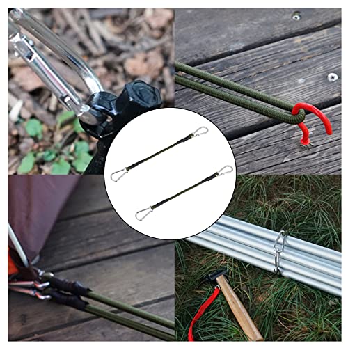 2 Pcs Elastic Bungee Cords With Carabiner Clips Bungee Straps For Tarpaulin Waterproof Heavy Duty Bungee Ropes For Caravan Camping Luggage Traveling Motorcycle Car Trunks Bicycle Securing #TOP4