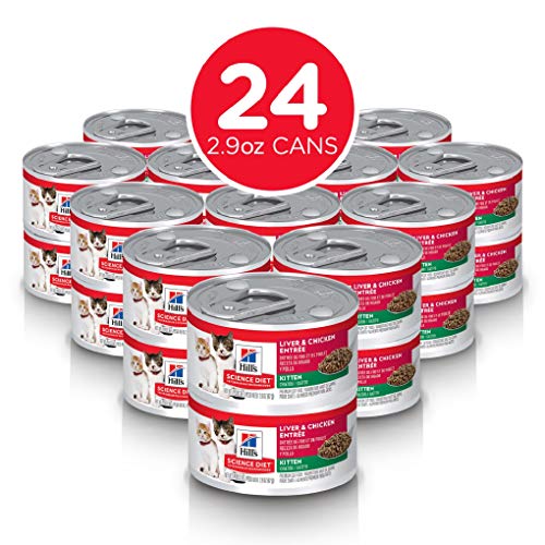 Hill's Science Diet Kitten Liver & Chicken Entrée Canned Cat Food, 2.9 oz