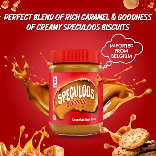 Image of Boni Speculoos Creamy Biscuit Spread - 400g | Caramelised Biscuit Spread | Made in Belgium | Vegan | For Bread & Snacks (Pack of 3)