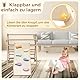 5 in 1 Pikler Dreieck Set Kinder Montessori Kletterdreieck Set mit Klappdreieck Leiter, Holz umkehrbare Kleinkind Kletterrutsche Seasaw für Indoor/Outdoor