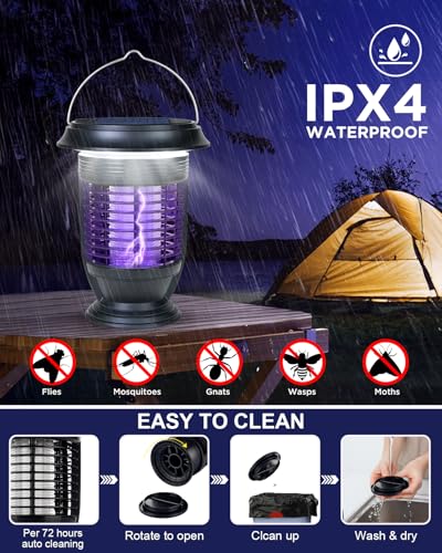 50% Off Solar Bug Zapper with Auto-On UV Light - Image 4