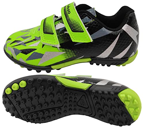Turf Soccer Shoes for Boys Girls Football Cleats Hook-and-Loop Adjustable Strap (Toddler/Little Kid)2