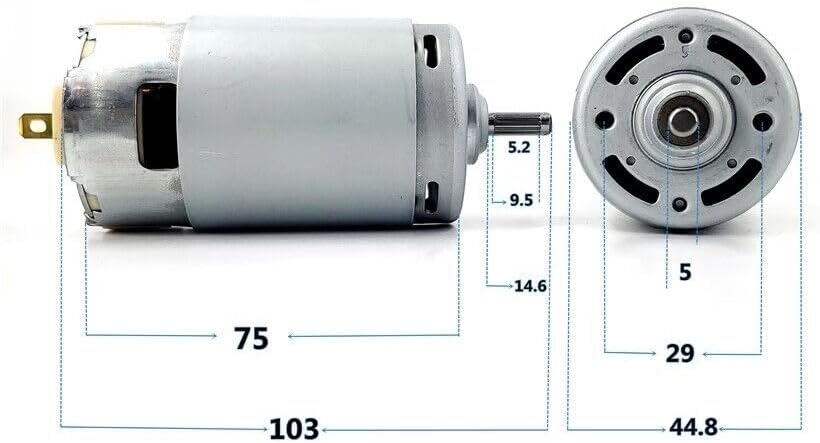 1PC Large Torque DC Brush Spindle Motor Electric Motor DC230V DC751(2) XLLG