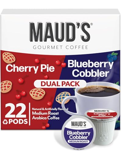 Image of Maud's Cherry & Blueberry Flavored Coffee Pods, 22ct