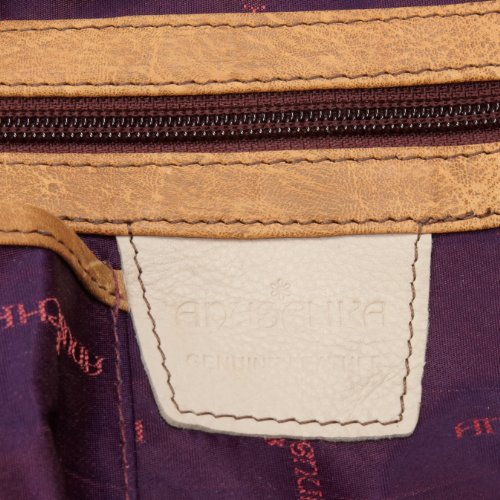 Image of Anuschka Women's Genuine Leather Shoulder Bag | Hand Painted Original Artwork | Classic Hobo With Studded Side Pockets | Genuine Leather
