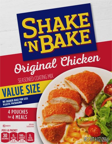 Shake 'N Bake Original Chicken Seasoned Coating Mix (9 oz Box) (Pack of 4)