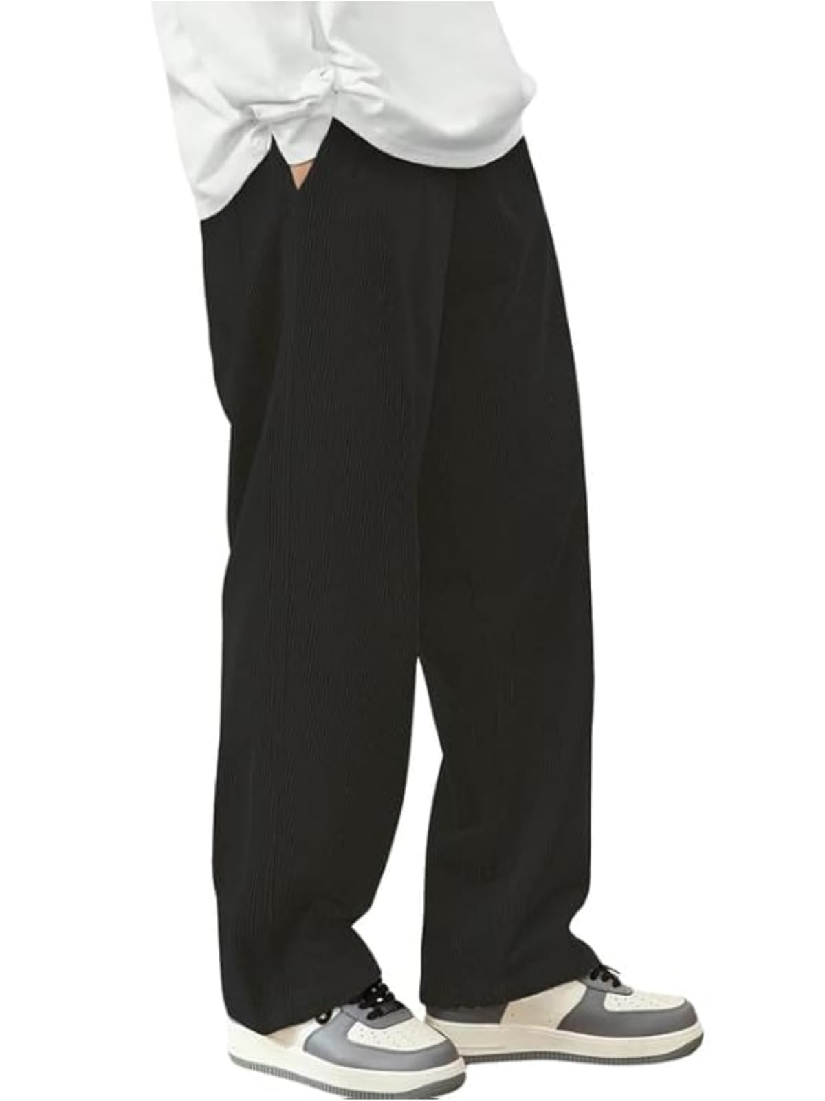 savayo Men's Premium Corduroy Relaxed Fit Stretchable & Comfortable Sweatpant | Flexible Elastic Waist with Drawstring Lower for Men Causal Wear-picture-18