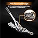 higehio Come Along Puller, 5 Ton(11,000Lbs) Dual Gear Power Puller 3 Hook Heavy Duty Steel Cable Come Along Winch Hand Winch Cable Puller Automotive Hoist Winch Puller