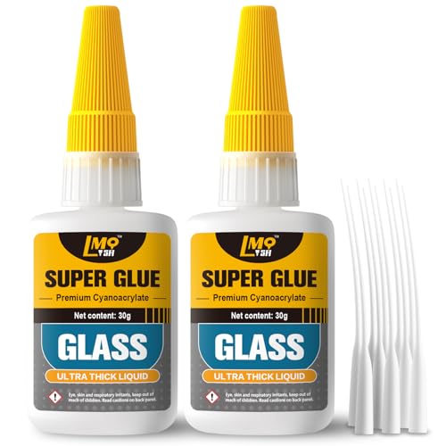 10 Best Glue for Glasses Frames: a Comprehensive Review 6 Glass Super Glue Liquid, Clear Instant Cyanoacrylate Adhesives for Glass Repair, All Purpose CA Glue for Shoe Ceramic Plastic Leather Model Metal Wood Pottery Aquarium Porcelain Stone, Thick