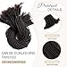 DAIXI 0.4cm and 0.6 0.8cm Thickness Options 6-18 Inch 30 Strands 100% Real Human Hair Dreadlock Extensions for Man/Women Handmade Permanent loc Extensions Bundles Can Be Dyed Bleached Curled Twisted