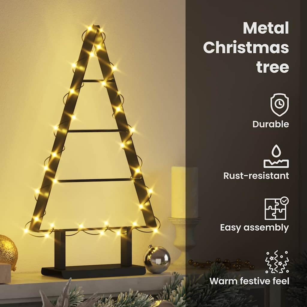 Metalen kerstboom met LED | 75 cm | Timer | Buiten | It's all about