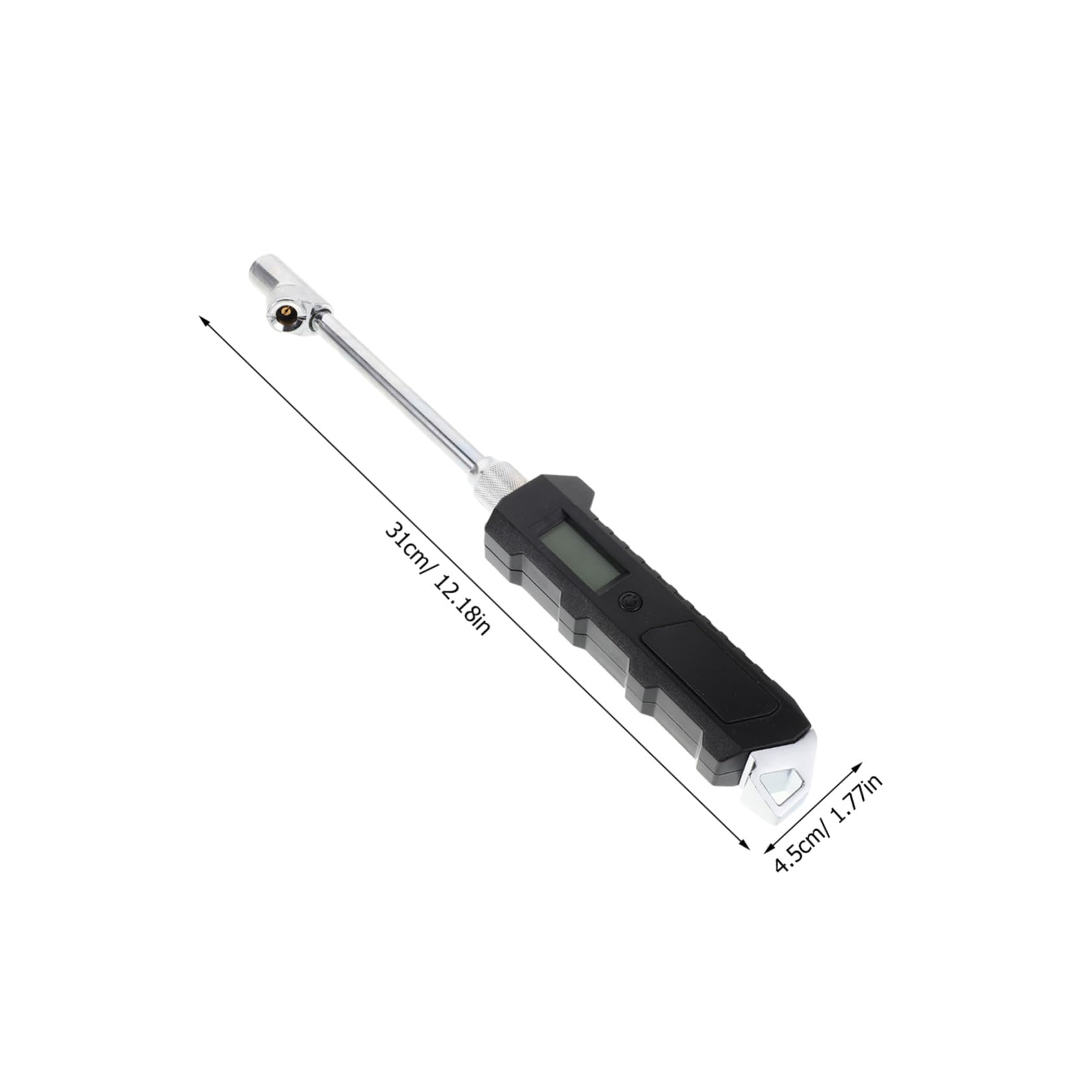 Gatuida Manomètre Numérique Double Tête pour Pneus Affichage LCD Rétroéclairé Mesure Précise Pression Air pour Voitures Camions et Camping-cars Portable et Facile à Utiliser