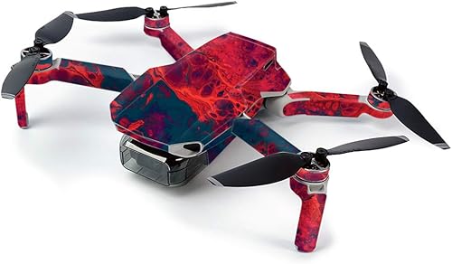 MightySkins Skin compatible con DJI Mavic Mini Drone Quadcopter portátil - Fiery Flow  Funda protectora de vinilo duradera y única  Fácil de aplicar