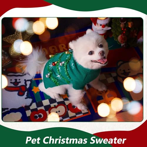 Suéter navideño para perro talla S miniatura 4
