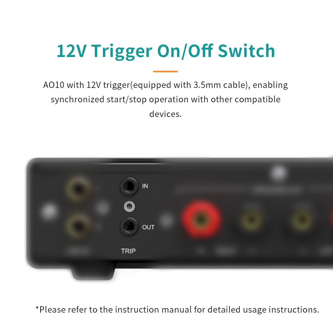 SMSL AO10 Amplificatore HiFi, Amp di Potenza Stereo a 2 Canali Classe D | 100W di Uscita per Diffusori Passivi | Amp Audio Domestico da Desktop con Trigger 12V, Controllo di Alti e Bassi e Modalità EQ