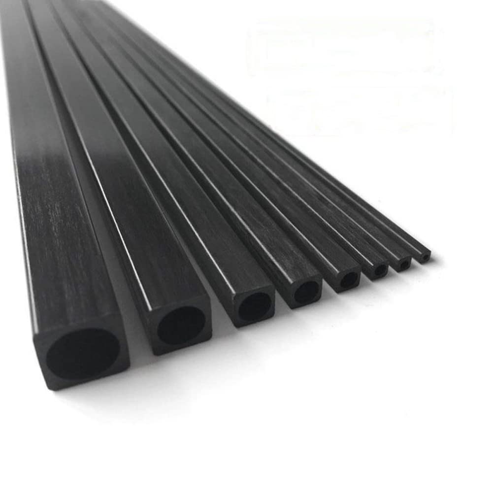 Tubo Quadrato In Fibra Di Carbonio Nero – Lunghezza 200mm O 400mm – Cavo, 4x4 Mm - Foto 5