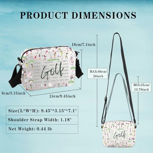 Golf Crossbody Bag Golfing Gift Father's Day Golf Gift Golf Accessories Gift for Golfer Men Golf Ball Bag2