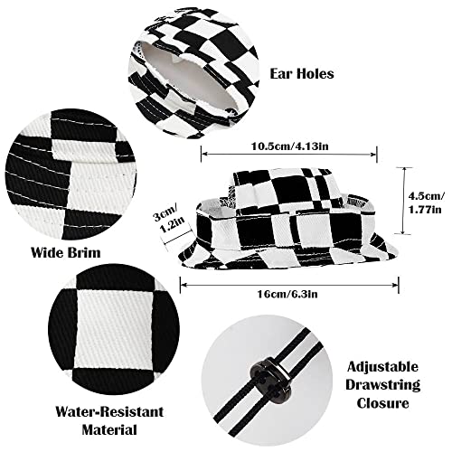 Dog Hat For Small Breed Pets, Dog Bucket Hat With Sunglasses Dog Sun Hat With Ear Holes Summer Puppy Cooling Visor Caps For Cats Small Animals (Diameter:16Cm) #TOP1