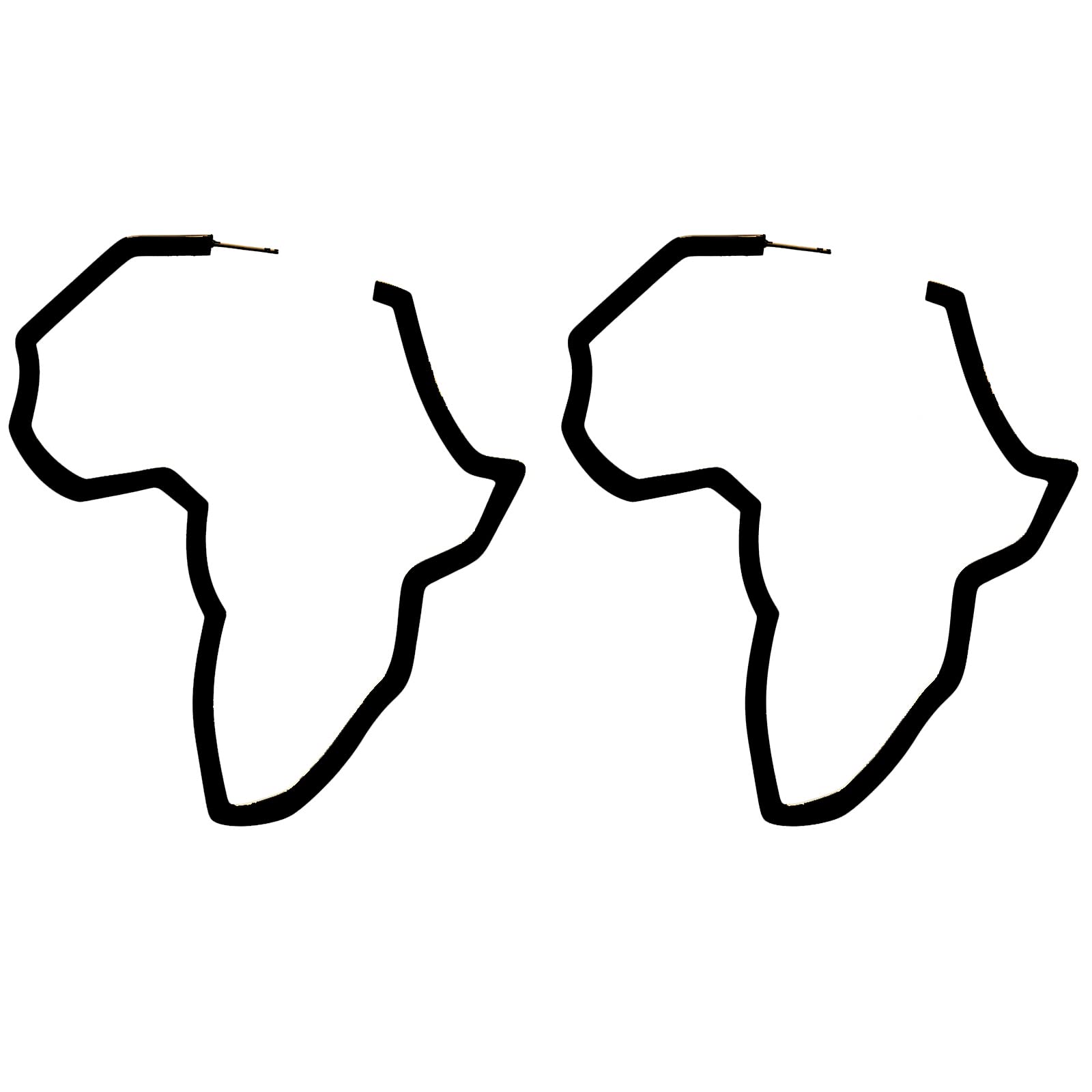 Stainless Steel Exaggerated Supercolossal Africa Mother Land Trendy Dangle Earrings 11CM