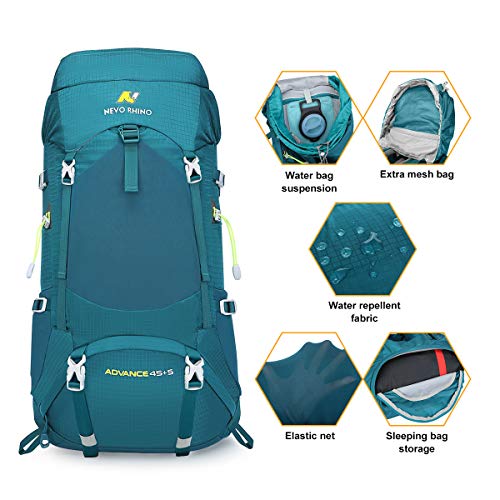 NEVO RHINO 50L/60L/80L Internal Frame Backpack,Ultralight waterproof Daypack for Hiking, Camping - Thumbnail 3
