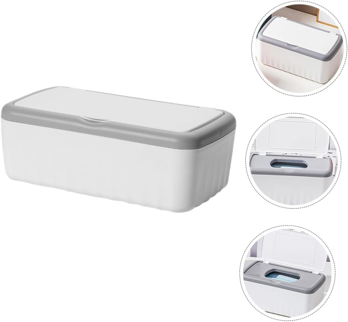 High Capacity Multifunction Tissue Storage Box Creative Wet Tissue Organizer Lid for Home Wipes and Bathroom Use Large Capacity Rectangular Design