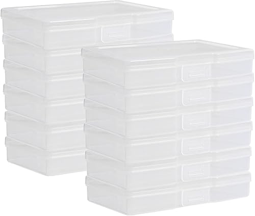 Miniatura 9 de Novelinks - Cajas transparentes para fotos de 4 x 6 pulgadas, estuches de plástico para almacenamiento, 10 unidades