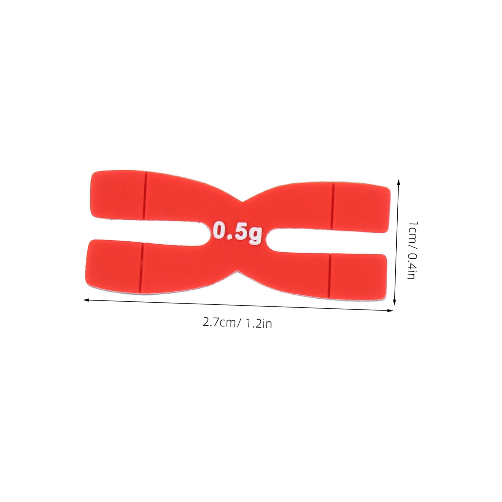 BRIGHTFUFU 2 Pcs Tennis Racket Weighted Discs Silicone Pad H-Shape Design for Improved Stability Power