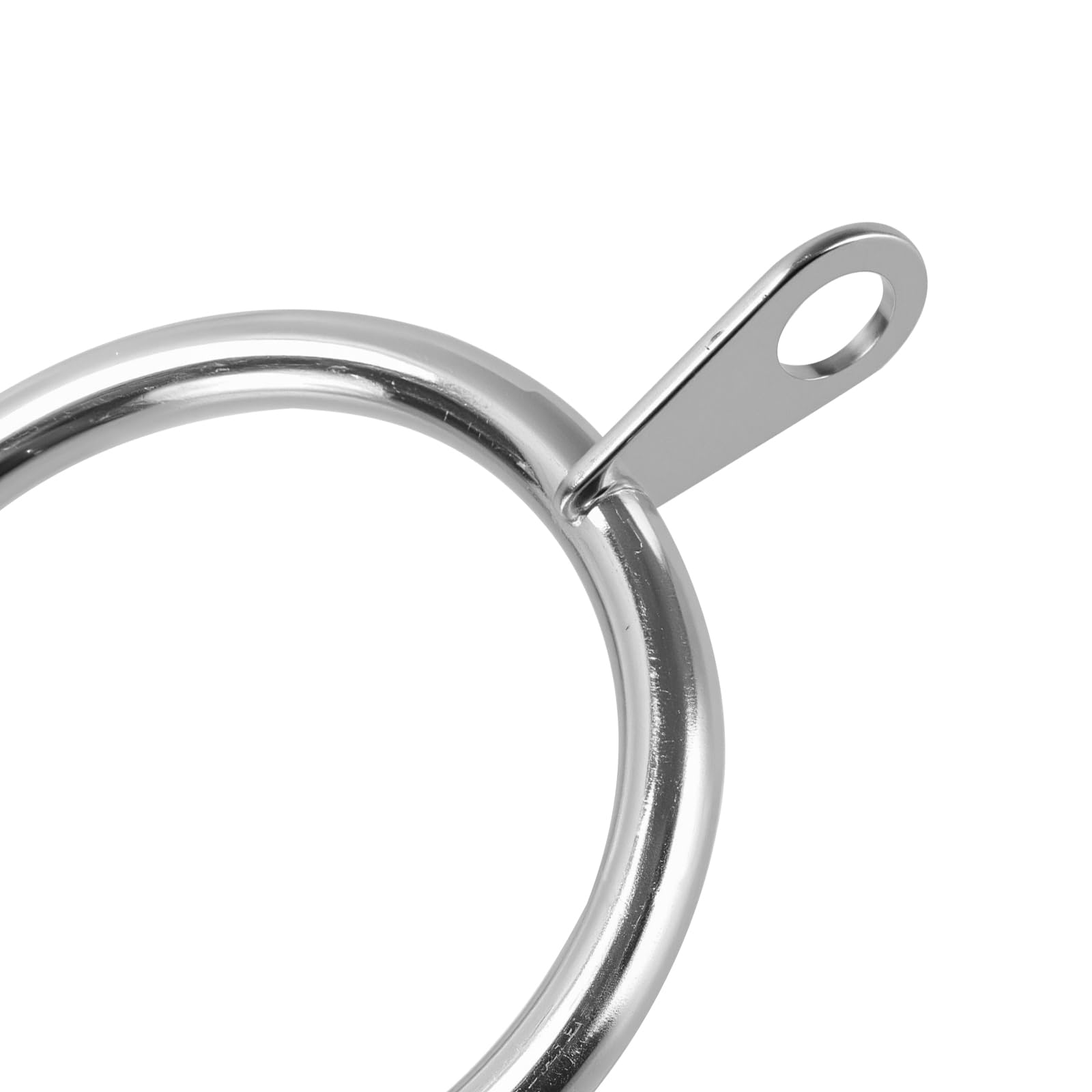 Confezione da 100 anelli in metallo per tende da doccia e tendaggi decorativi, 38 mm, argento