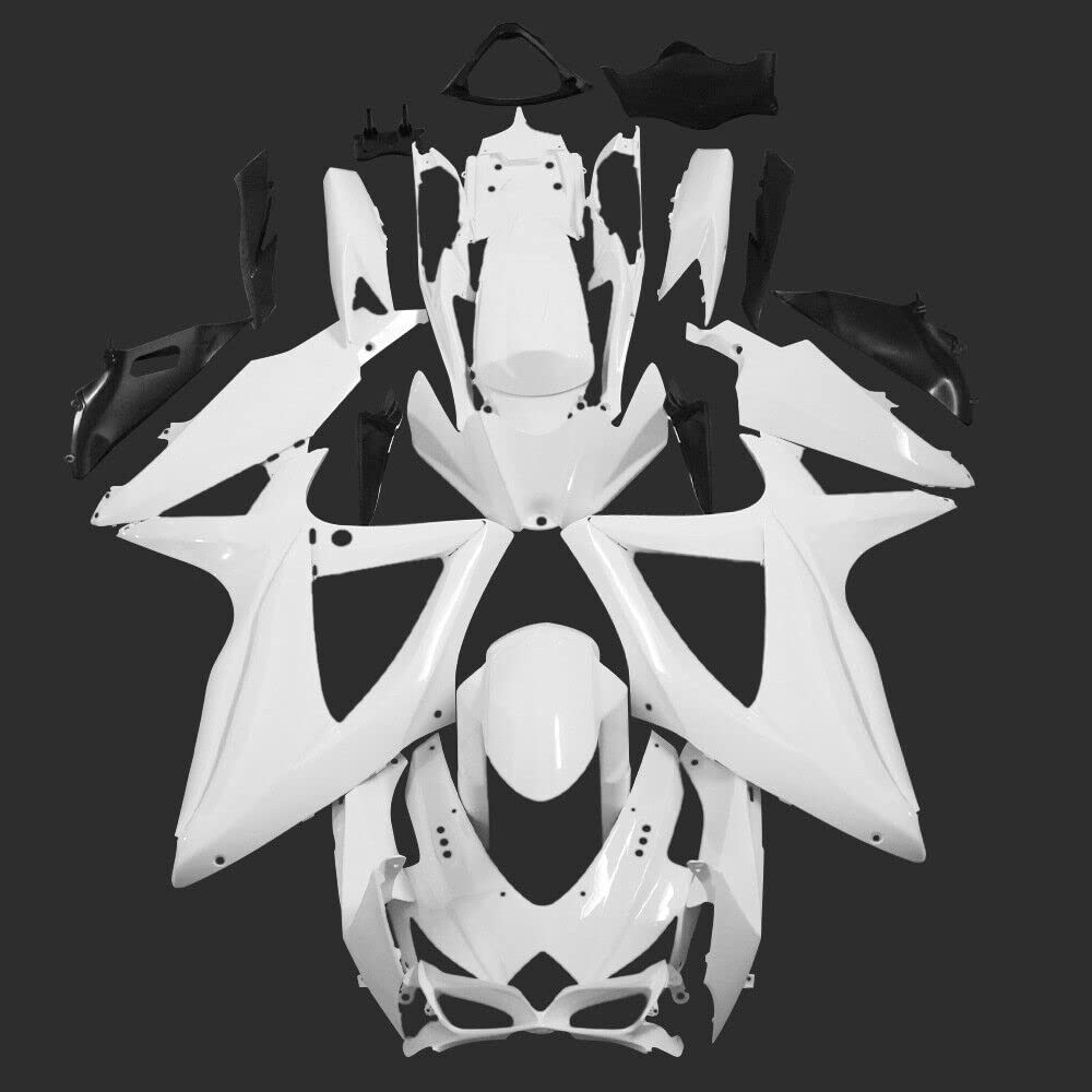 SPEEDUP Unpainted Motorcycle Aftermarket Fairing Kit Bodywork Fit for Suzuki GSXR 600 /GSXR 750 K8 2008 2009 2010 ABS Plastic Injection-Molded