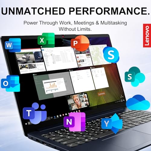 Image of Lenovo IdeaPad New Released 15.6 inch FHD Touchscreen Laptop, 13th Gen Intel Core i5-1335U, 12GB RAM, 756GB Storage(256GB SSD + 500GB Ext), Student Laptop, Wi-Fi 6, Windows 11, Microsoft 365 for the Web