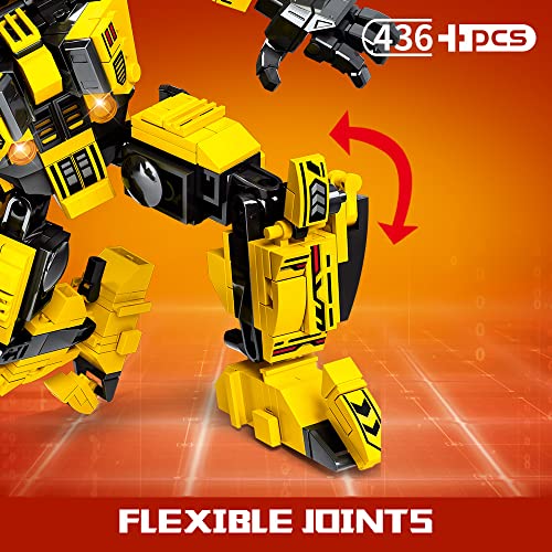 Mesiondy Transform Robot Building Block Set, Stem Construction Building Blocks Toys, Engineering Kit For 6 7 8 9 10 12 (436Pcs)… #TOP4