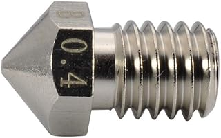 4pcs 3D Printer M6 Thread Plated Wear Resistant V6 Nozzle 0.4mm / 3.0mm Compatible with V5 V6 Hotend/Titan Aero extruder/Ultimaker 2+ Extended Olsson Block Hotend (4pcs 0.4mm)