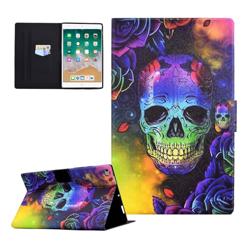 Étui iPad 9.7 Pouces 2017 2018 Protection Coque Tablette iPad Air 1 Air 2 Illusion de crâne
