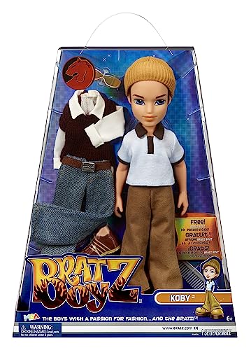 Bratz Original Modepuppe Koby - Boyz Series 3 - Jungen Puppe, 2 Outfits und...