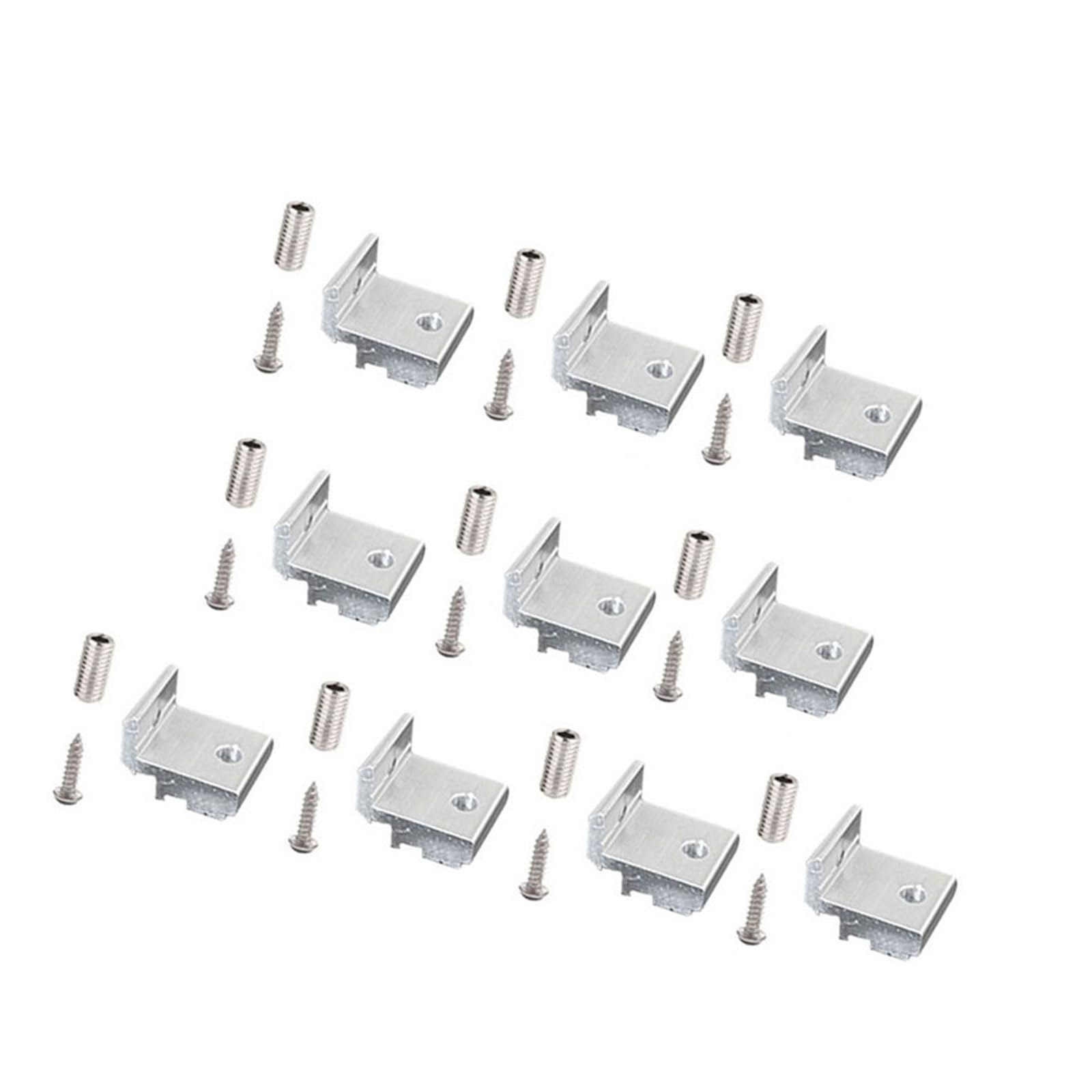 10lots Aluminum Alloys Shelf Supports Compatibility with 202 3030 4040 Light Weight and Strong Corner Fitting Fixed Accessories