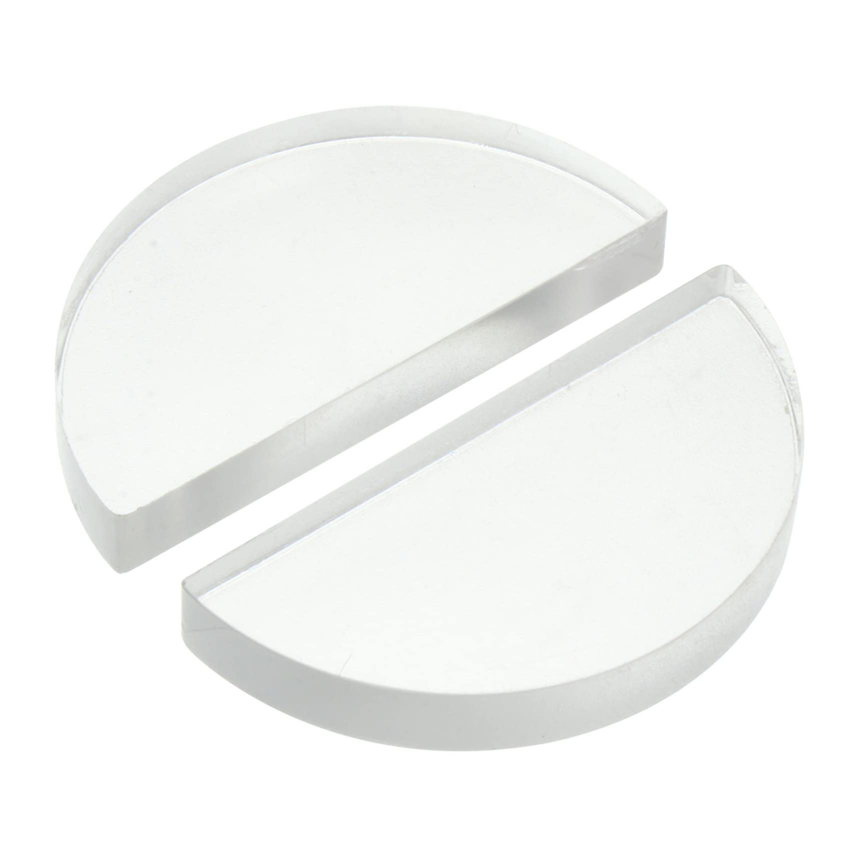 PRETYZOOM Semicircular Glass Brick Optics Kit Convex Lens Physics Teaching Equipment Educational Lenses