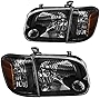 Pair Headlights Assembly 81110-0C030, 81150-0C030 Compatible With Toyota Tundra 2005-2006 Sequoia 2005 2006 Headlamps RH & LH