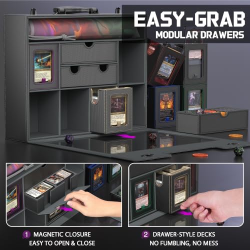 Image of Kabinka MTG Commander Deck Box, Modular 9-in-1 TCG Card Storage Box