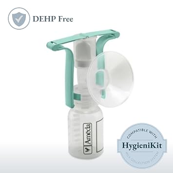 Ameda Manual Breast Pump | One-Hand Portable Breast Pump