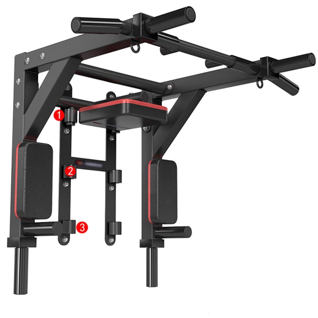 HTTGDGDH Pull-Up Bars Heavy Duty Wall Pull Up Bar Multifunctional Chin Up Bar On The Wall Pull Up Ba For Home Indoor Can Be Adjusted By 90° Flip Bearing 300Kg,