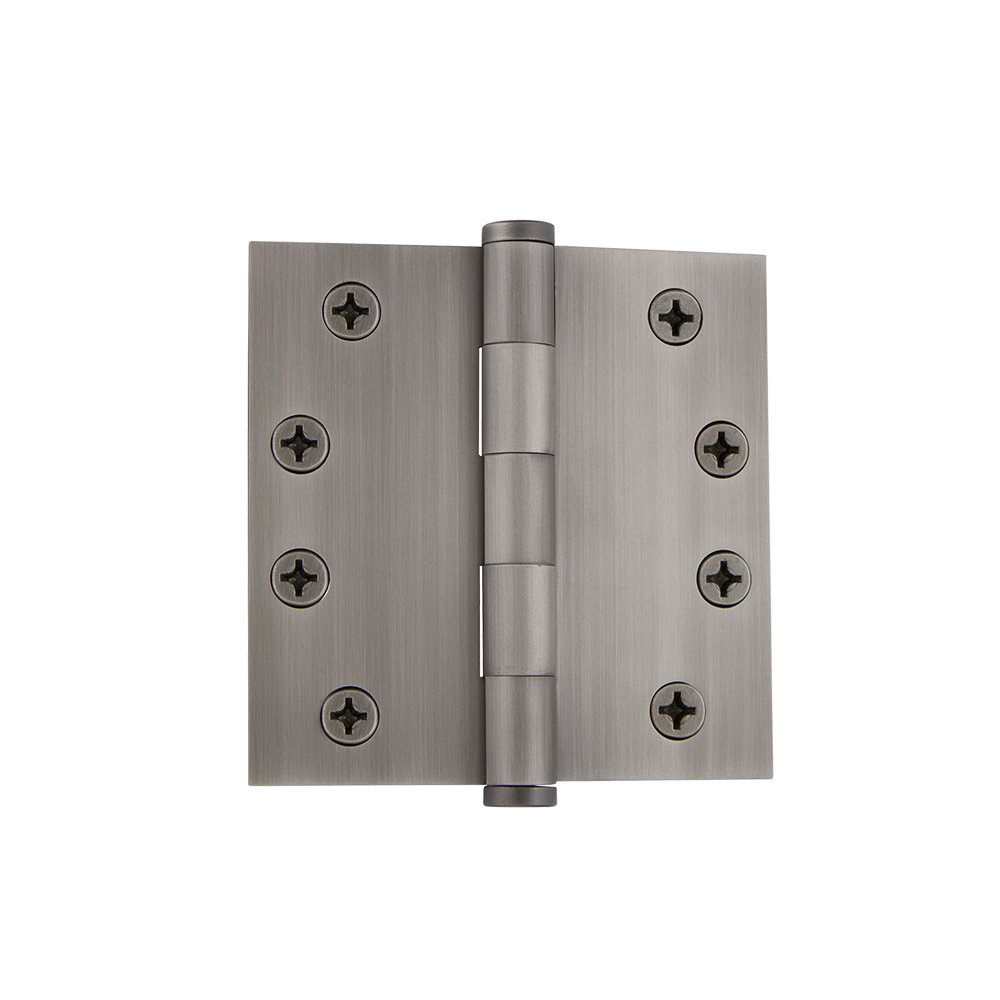 Bisagra de latón vintage Grandeur Hardware 819993 con remate de botón para puertas nobles