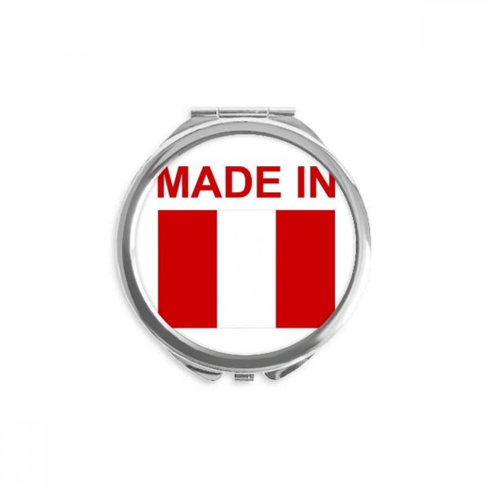 Espejo redondo portable DIYthinker con diseño de Perú para maquillaje de bolsillo 5