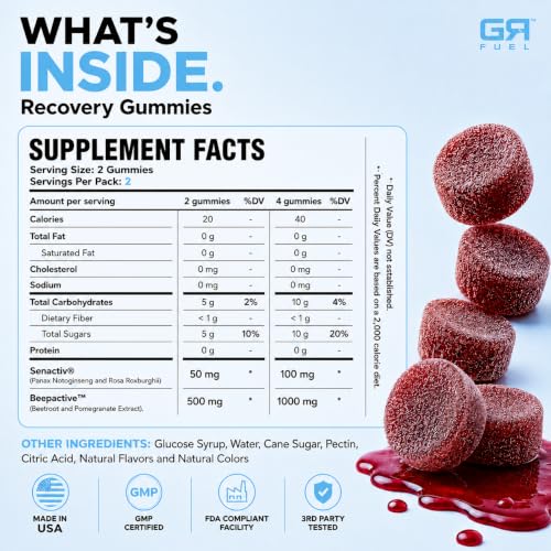 Image of Post Workout Gummies, Pomegranate Passion, 12 Packets (24 Serv)