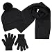 Polar Wear Boys Knit Hat, Scarf And Gloves Set-Grey