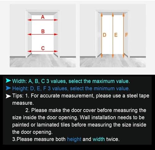 No-Drill Accordion Door with Lock - Folding Sliding for Bedroom, Laundry & Pantry - Waterproof Aluminum, Heat Insulation, Easy Install (59x80in)