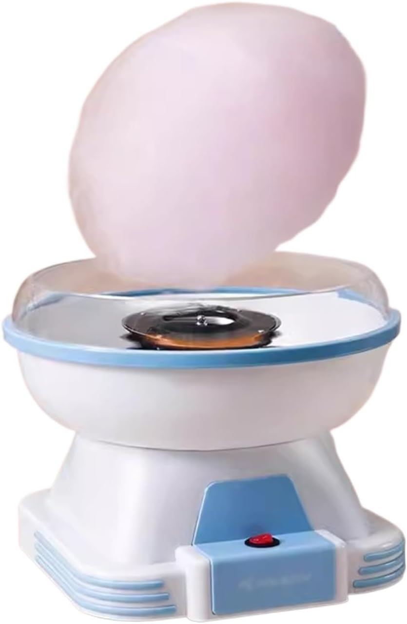 Cotton candy machine Cotton Candy Machine Household Use Fully Automatic Making Handmade Mini Fancy Colored(Blue)