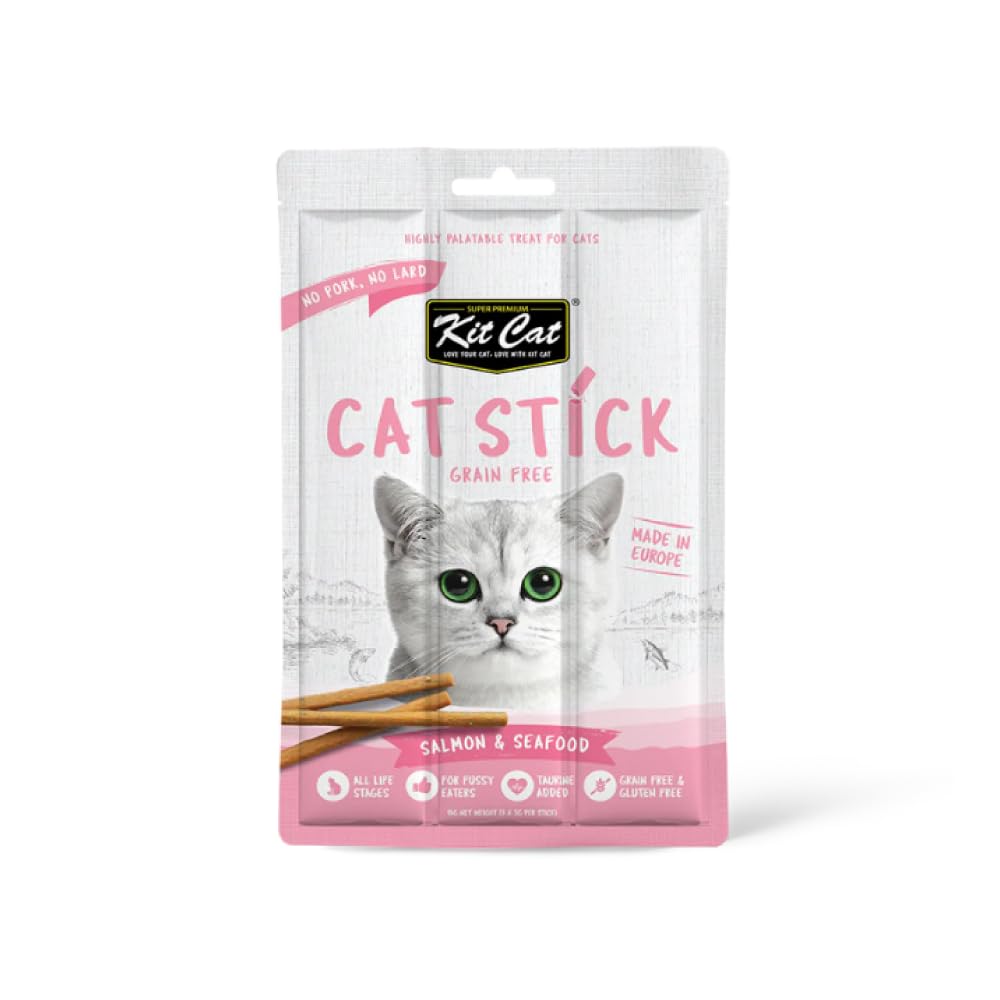 Kit Cat Grain Free Cat Stick Salmon & Seafood 15g