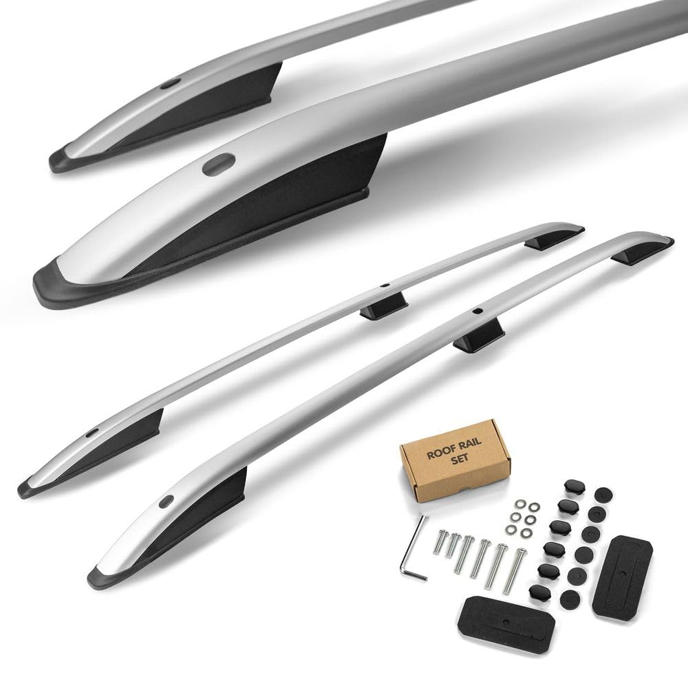 CHROMEMASTER | Barras Portaequipajes, Rieles de Techo Compatible con Clase T 2022+; Se Utilizan para el Montaje de Portaequipajes de Techo, Cajas de Techo o Portabicicletas; Aluminio