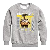 Disney Wall-E - Icon Grid - Toddler & Youth Crewneck Fleece Sweatshirt - Size Large Athletic Heather